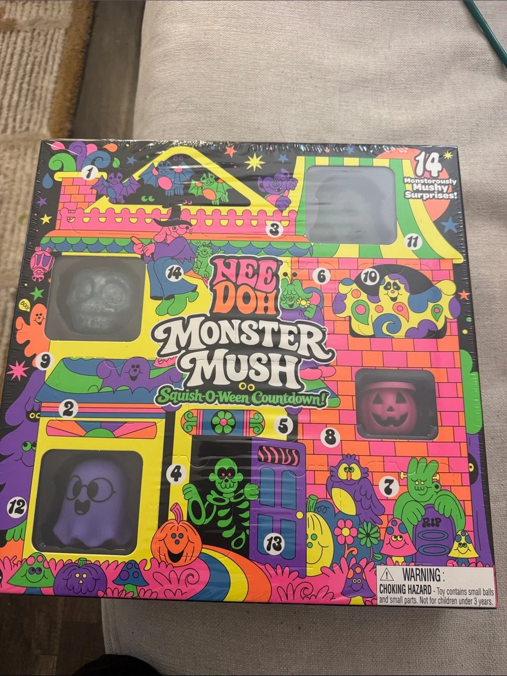 Needoh Monster Mush Squish-O-Ween Countdown - Colorful Halloween Set